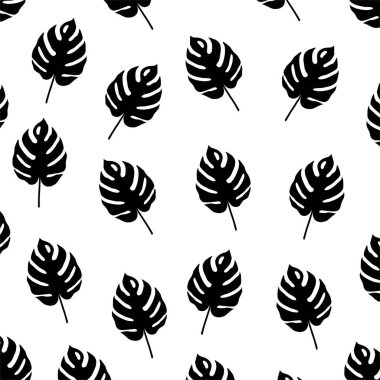 Tropical Leaf Motifs Pattern. Decoration for Interior, Exterior, Carpet, Textile, Garment, Cloth, Silk, Tile, Plastic, Paper, Wrapping, Wallpaper, Pillow, Sofa, Background, Ect. Vector Illustration