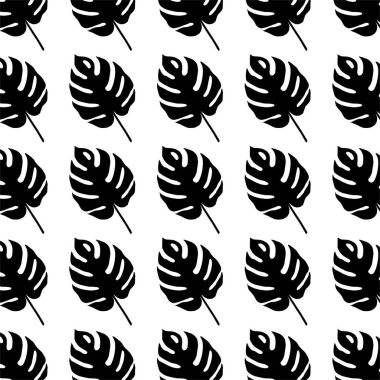 Tropical Leaf Motifs Pattern. Decoration for Interior, Exterior, Carpet, Textile, Garment, Cloth, Silk, Tile, Plastic, Paper, Wrapping, Wallpaper, Pillow, Sofa, Background, Ect. Vector Illustration