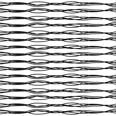 Artistic Abstract Lines Motifs Pattern for Decoration, Background, Ornate or Graphic Design Element. Vector Illustration