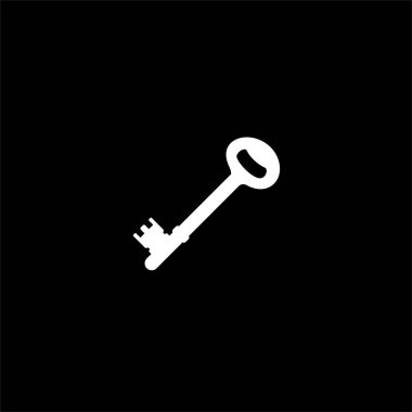 Silhouette of the Key for Icon, Symbol, Sign, Pictogram, Website, Apps, Art Illustration, Logo or Graphic Design Element. Vector Illustration