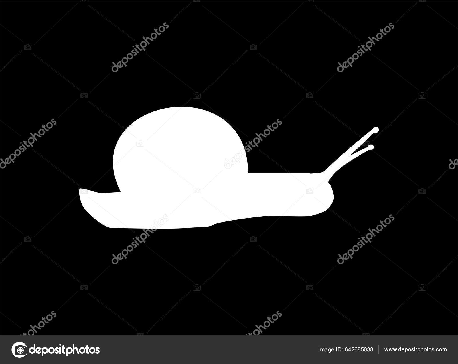 Silhouette D'escargot Illustration De Vecteur. Illustration Du Mollusque - 109737748