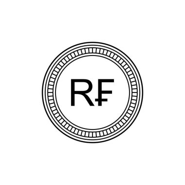 Rwanda Currency Symbol, Rwandan Franc Icon, RWF Sign. Vector Illustration