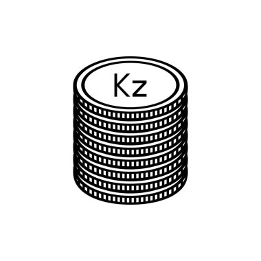 Angola Currency Symbol, Angolan Kwanza Icon, AOA Sign. Vector Illustration