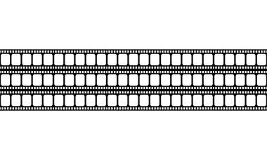 Seamless Filmstrip Motifs Pattern for Ornate, Decoration, Interior, Exterior, Background, Wallpaper, Cover or Graphic Design Element. Vector Illustration 