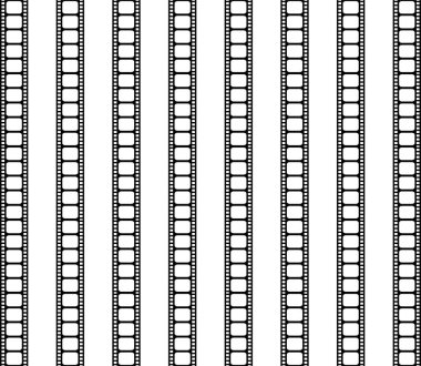 Süsleme, Dekorasyon, İç, Dış, Arkaplan, Duvar Kağıdı, Kapak ya da Grafik Tasarım Elemanı için Kusursuz Filmler Motifleri Deseni. Vektör İllüstrasyonu 