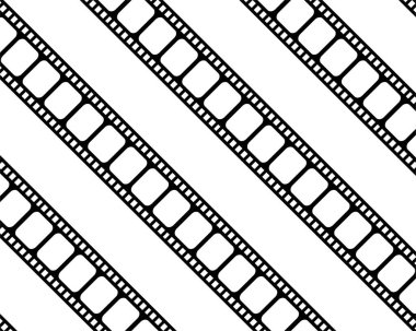 Seamless Filmstrip Motifs Pattern for Ornate, Decoration, Interior, Exterior, Background, Wallpaper, Cover or Graphic Design Element. Vector Illustration 
