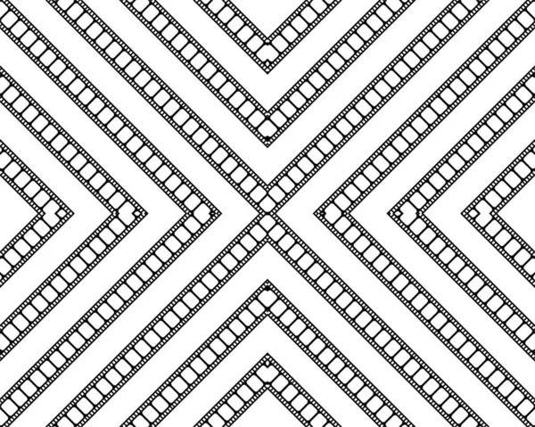 Seamless Filmstrip Motifs Pattern Ornate Decoration Interior Exterior Background Wallpaper — Vector de stock