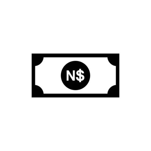 Namibia Symbol Waluty Namibian Dollar Icon Nad Znak Ilustracja Wektora — Wektor stockowy