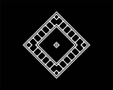 Filmstrip Motifs Frame for Ornate, Decoration, Interior, Exterior, Background, Wallpaper, Cover or Graphic Design Element. Vector Illustration 