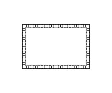 Filmstrip Motifs Frame for Ornate, Decoration, Interior, Exterior, Background, Wallpaper, Cover or Graphic Design Element. Vector Illustration 