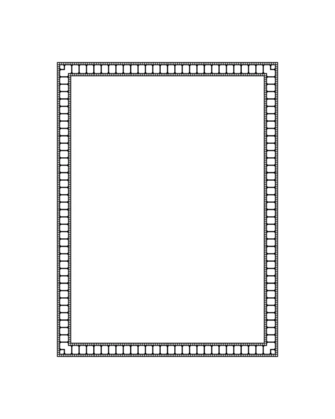 Filmstrip Motifs Frame Ornate Decoration Interior Exterior Background Wallpaper Cover — Vettoriale Stock