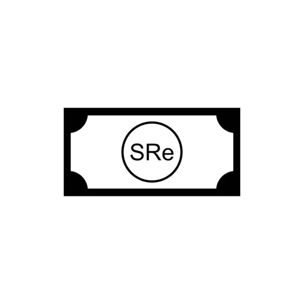 Seychellen Währungssymbol Seychellois Rupie Icon Scr Sign Vektorillustration — Stockvektor