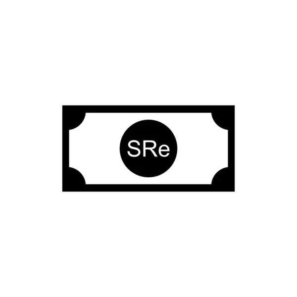 塞舌尔货币符号 卢比图标 Scr签名 病媒图解 — 图库矢量图片