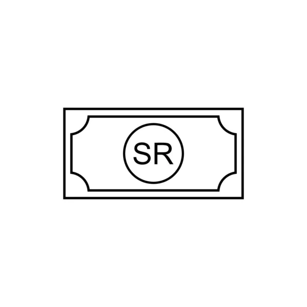 Seychelles Símbolo Moneda Seychelles Rupia Icono Scr Signo Ilustración Vectorial — Archivo Imágenes Vectoriales