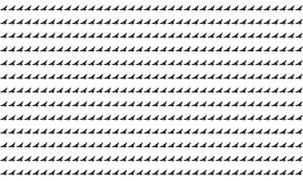 Flying Swallows Martins Saw Wings Hirundinidae Bird Silhouette Motifs Pattern — Vector de stock