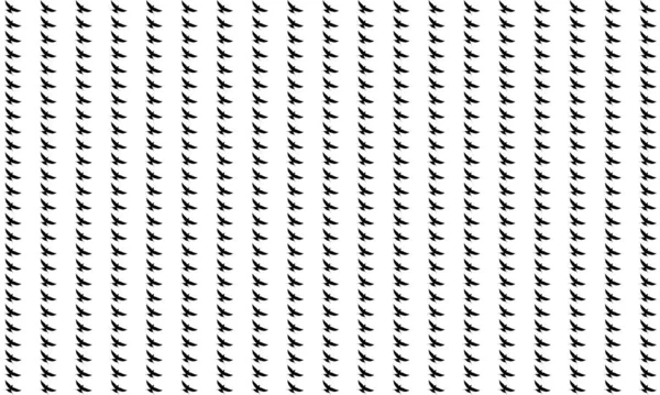 飞行燕子 马丁斯 或燕麦鸟轮廓的图案 动物印刷系列 用于装饰 网站或平面设计元素 — 图库矢量图片