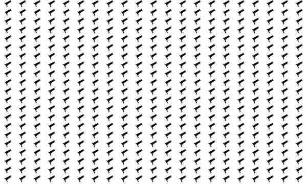 Flying Swallows Martins Saw Wings Hirundinidae Bird Silhouette Motifs Pattern — 스톡 벡터