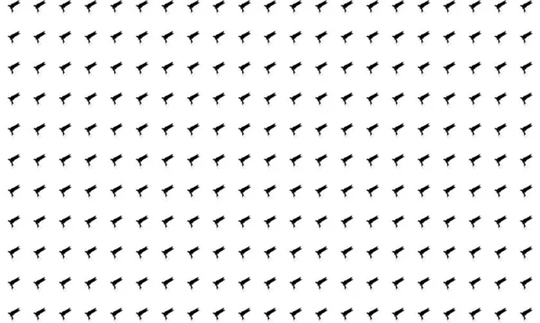Flying Swallows Martins Saw Wings Hirundinidae Bird Silhouette Motifs Pattern — 스톡 벡터