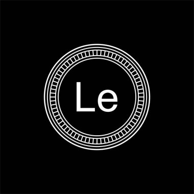 Sierra Leone Para Birimi Sembolü, Sierra Leonean Leone Simgesi, SLE işareti. Vektör İllüstrasyonu