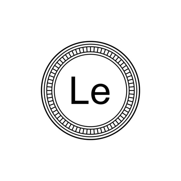 Sierra Leone Valutasymbolen Sierra Leonean Leone Ikonen Sle Tecken Vektor — Stock vektor