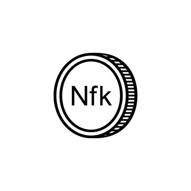 Eritre Para Birimi Sembolü, Eritre Nafka Simgesi, ERN İşareti. Vektör İllüstrasyonu