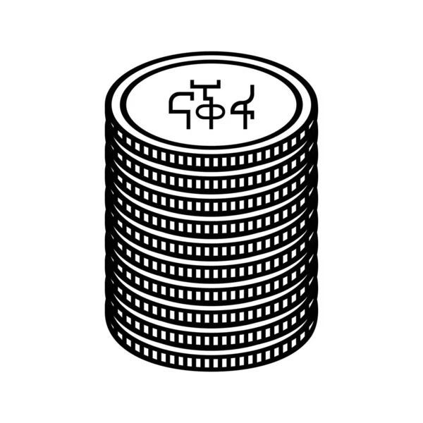 Eritrea Valutasymbol Eritrean Nafka Ikon Ern Sign Vektor Illustration — Stock vektor