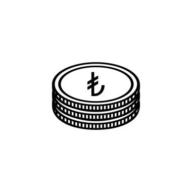 Turkey officially the Republic of Turkiye Currency Symbol, Turkish Lira Icon, TRY Sign. Vector Illustration