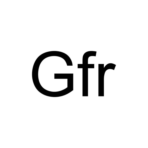 Guineai Köztársaság Valuta Szimbólum Guineai Frank Ikon Gnf Jel Vektorillusztráció — Stock Vector