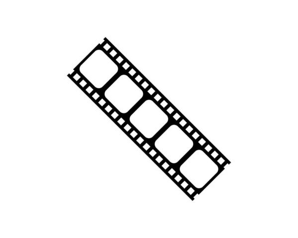 用于艺术图解 电影海报 应用程序 象形文字或平面设计元素的电影带的轮廓 病媒图解 — 图库矢量图片