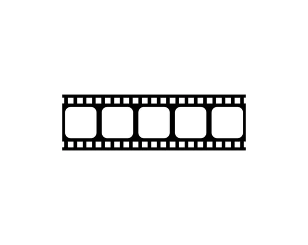Silhouet Van Filmstrip Voor Art Illustration Filmposter Apps Website Pictogram — Stockvector