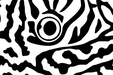 Symphysodon ya da Discus Fish Skin Motiflerinden esinlenilen Sanatsal Motifler Deseni, dekorasyon, süsleme, arkaplan, web sitesi, duvar kâğıdı, moda, iç kapak, hayvan baskısı veya grafik tasarım ögesi için