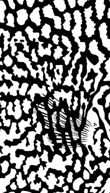 Dekorasyon, süsleme, arkaplan, web sitesi, duvar kağıdı, moda, iç kapak, hayvan baskısı veya grafik tasarım unsurundan esinlenerek, Symphysodon veya Discus Fish 'ten esinlenilmiş kusursuz Sanatsal Motifler Deseni