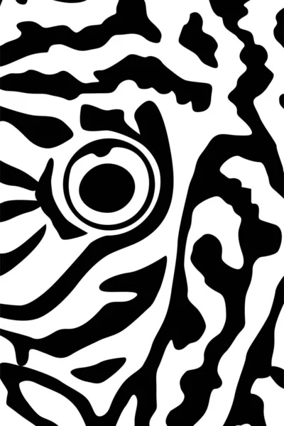 Motivi Artistici Modello Ispirato Symphysodon Discus Fish Skin Motifs Pattern — Vettoriale Stock