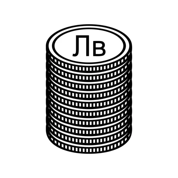 Kirgisisches Währungssymbol Kirgisische Som Ikone Kgs Zeichen Vektorillustration — Stockvektor