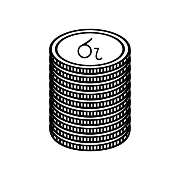Sri Lankas Valutasymbol Sinhala Sri Lankas Rupie Ikon Lkr Tecken — Stock vektor