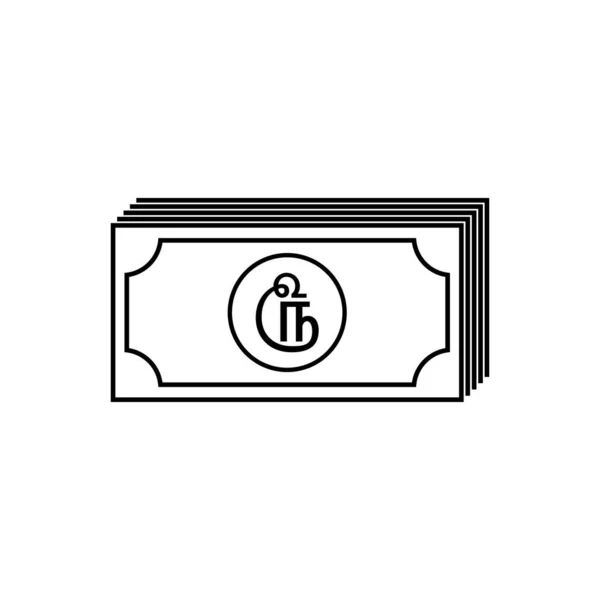 Σρι Λάνκα Νόμισμα Σύμβολο Ταμίλ Σρι Λάνκα Rupee Εικόνα Lkr — Διανυσματικό Αρχείο