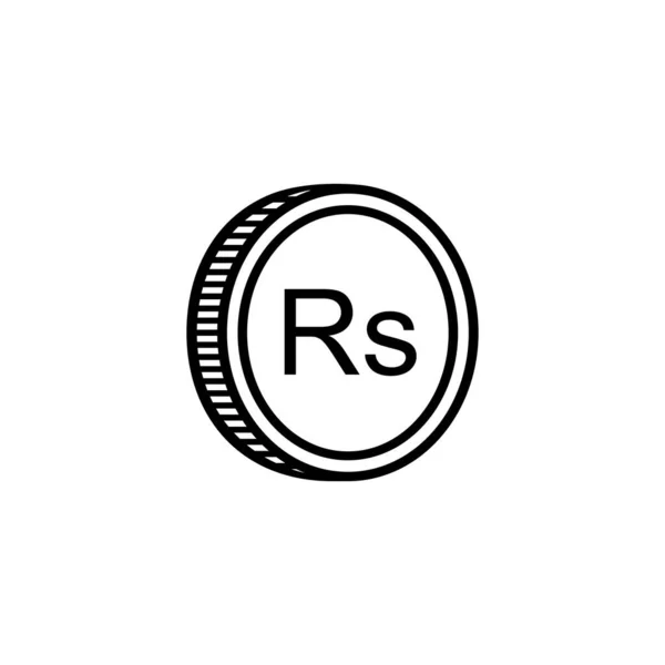 Шрі Ланка Валютний Символ Множині Англійська Шрі Ланка Rupee Icon — стоковий вектор