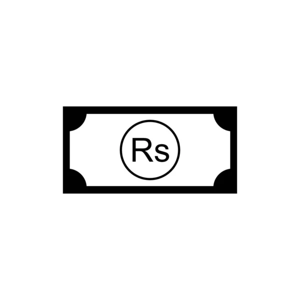 Sri Lanka Moneda Símbolo Plural Inglés Rupia Sri Lanka Icono — Archivo Imágenes Vectoriales