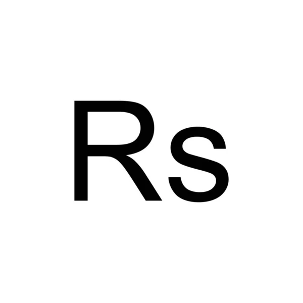 Símbolo Moeda Sri Lanka Plural Inglês Ícone Rupia Sri Lanka — Vetor de Stock