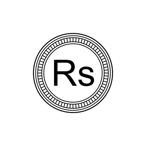 Sri Lanka Valutasymbolen Plural Engelska Sri Lankas Rupie Ikon Lkr — Stock vektor