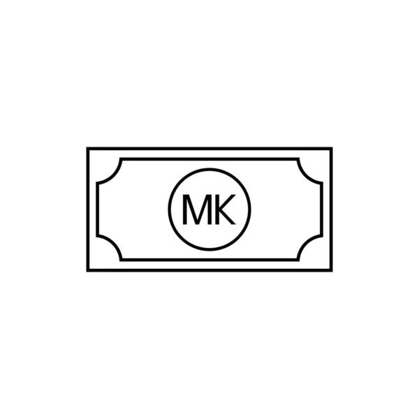 Símbolo Moeda Malawi Ícone Kwacha Malawi Mwk Sign Ilustração Vetorial —  Vetores de Stock