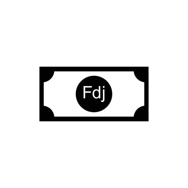 Σύμβολο Νομίσματος Τζιμπουτί Εικονίδιο Φράγκου Τζιμπουτί Σύμβολο Djf Εικονογράφηση Διανύσματος — Διανυσματικό Αρχείο