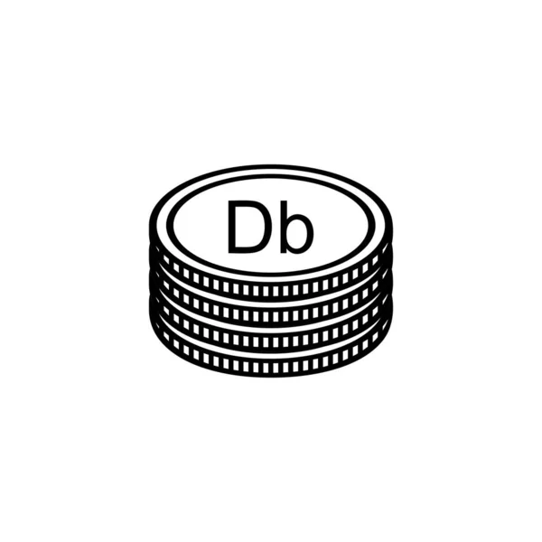 Sao Tome Principe Currency Symbol Sao Tome Principe Dobra Icon — Stock vektor