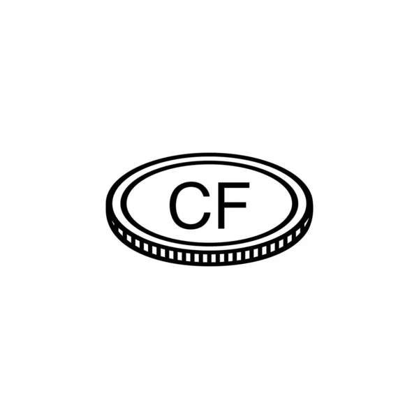 Символ Коморских Валют Коморская Икона Франка Знак Kmf Векторная Миграция — стоковый вектор