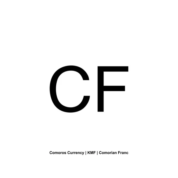 Comoros Currency Symbol Comorian Franc Icon Kmf Sign Векторний Приклад — стоковий вектор