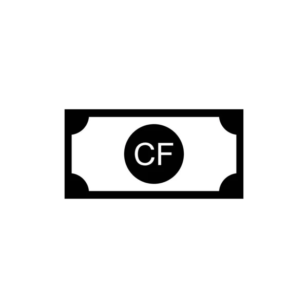 Κομορών Σύμβολο Νομίσματος Φράγκο Κομορών Εικονίδιο Kmf Σημάδι Εικονογράφηση Διανύσματος — Διανυσματικό Αρχείο