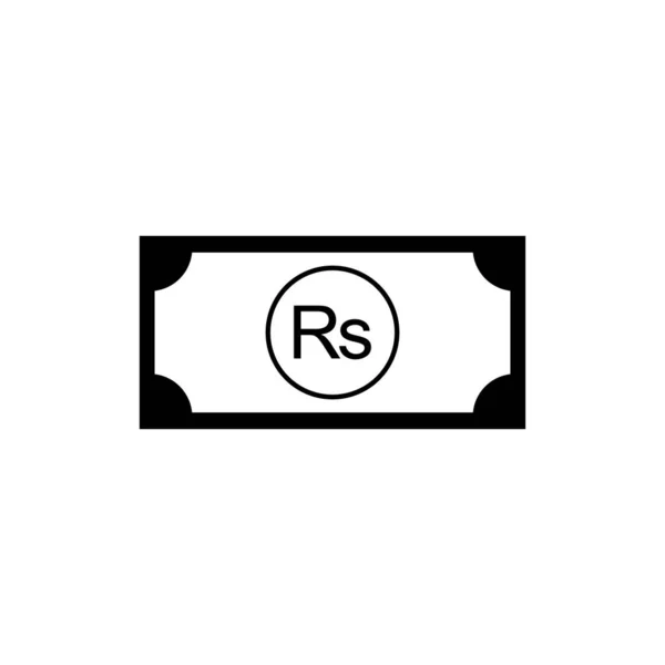 Mauritius Currency Symbool Mauritian Rupee Icon Mur Teken Vector Illustratie — Stockvector