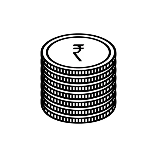 India Currency Symbol Indian Rupee Icon Inr Sign Vector Illustration — Stock Vector
