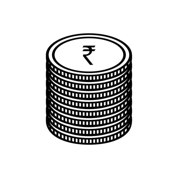 Indisches Währungssymbol Indische Rupie Symbol Inr Zeichen Vektorillustration — Stockvektor