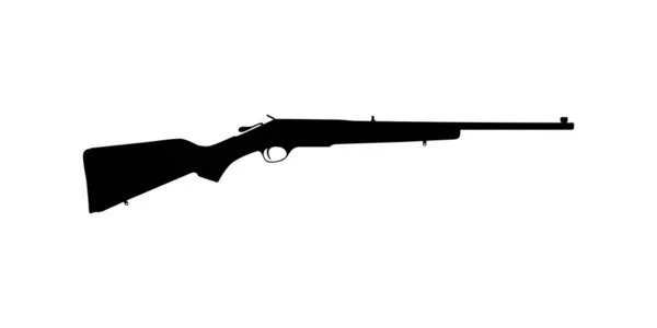 Weapon Silhouette Long Gun Category Firearms Long Barrels Pictogram Logo — Stock Vector